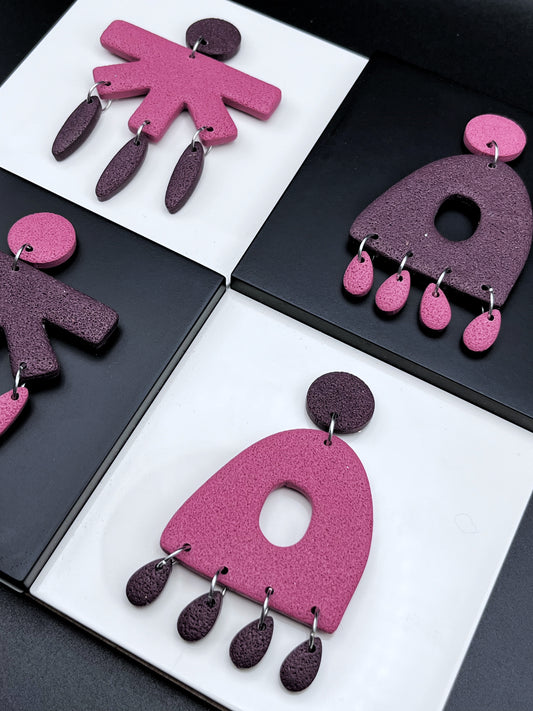 Automne Rose et Aubergine