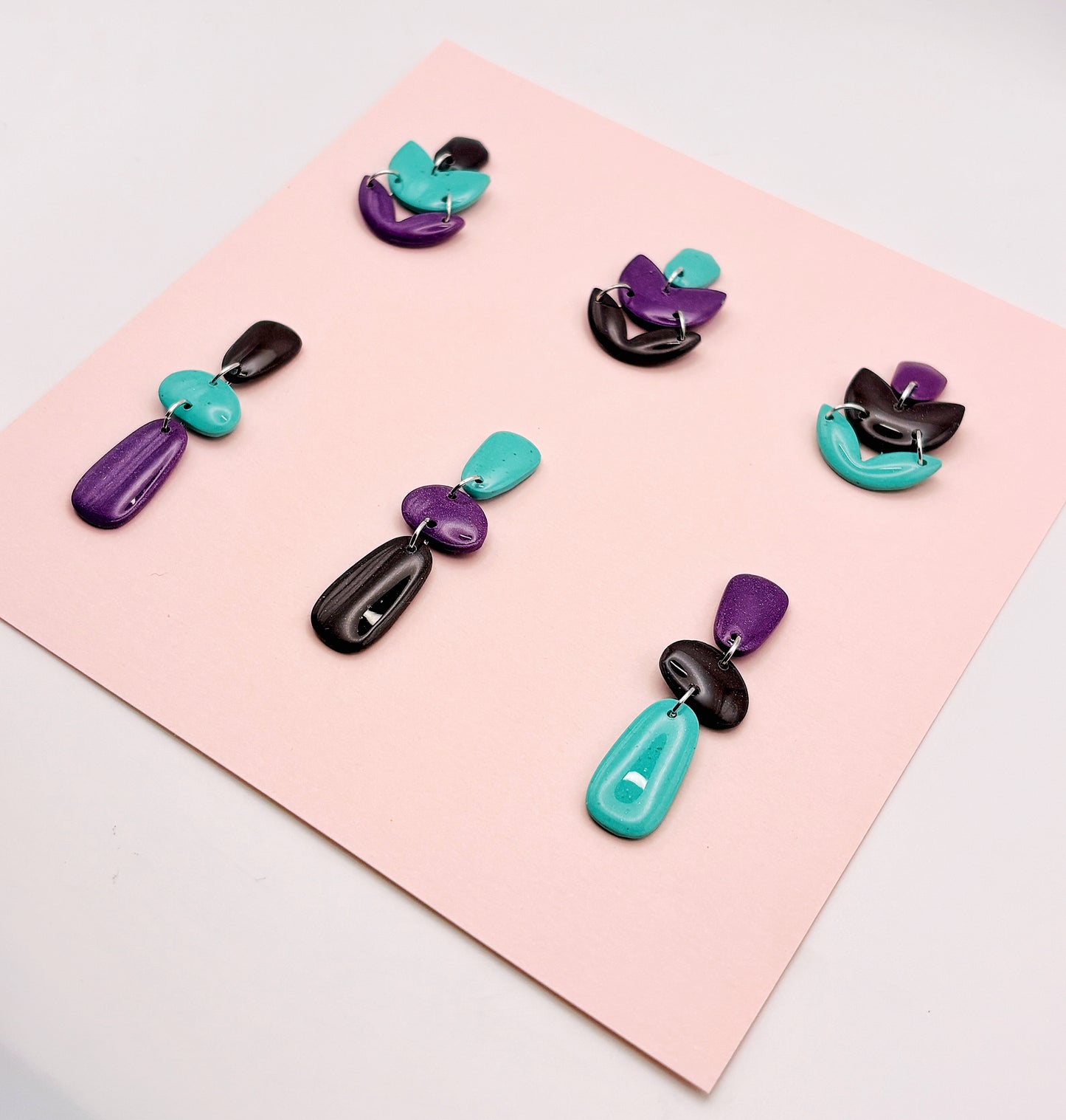 Orla Noir Irisé Turquoise et Mauve