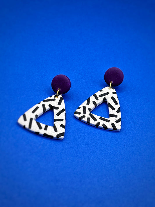 Confettis Noir et Blanc triangle