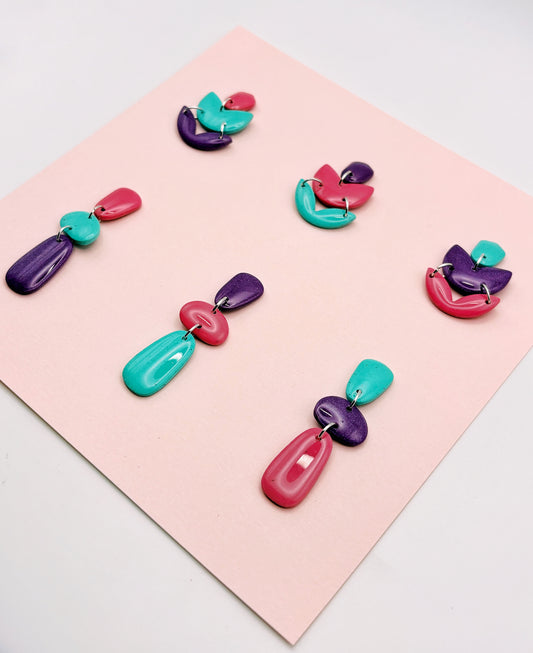 Orla rose turquoise et mauve