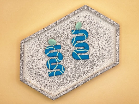 Swirl Bleu et Turquoise